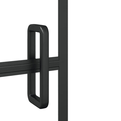 Folding Shower Enclosure ESG 100x140 cm Black