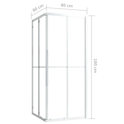 Shower Cabin ESG 80x80x180 cm