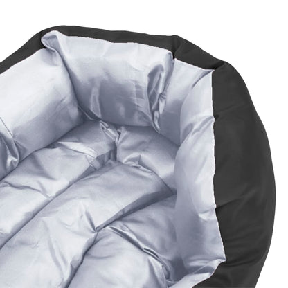 Reversible & Washable Dog Cushion Grey and Black 65x50x20 cm