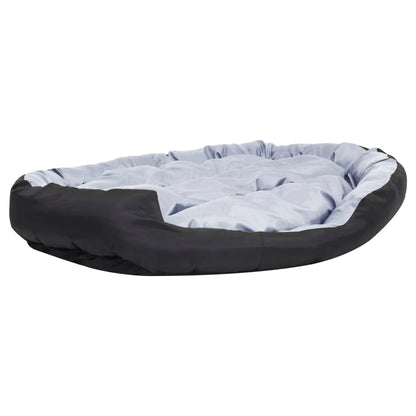 Reversible & Washable Dog Cushion Grey and Black 150x120x25 cm
