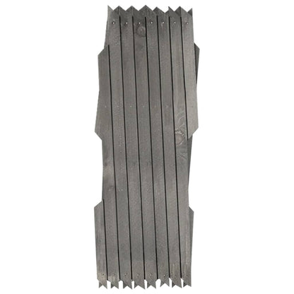 Trellis Fences 5 pcs Grey Solid Firwood 180x30 cm