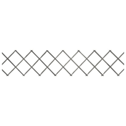 Trellis Fences 5 pcs Grey Solid Firwood 180x30 cm
