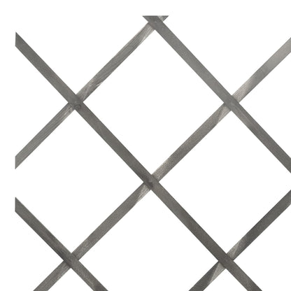 Trellis Fences 5 pcs Grey Solid Firwood 180x30 cm