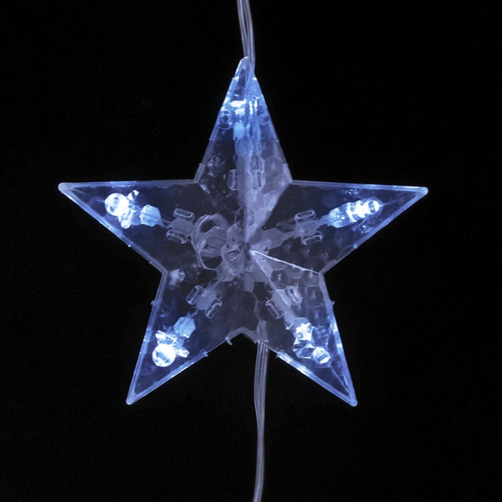 LED Star Curtain Fairy Lights 500 LED Blue 8 Function