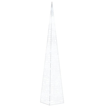 Acrylic Decorative LED Light Cone Cold White 60 cm