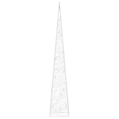 Acrylic Decorative LED Light Cone Blue 60 cm