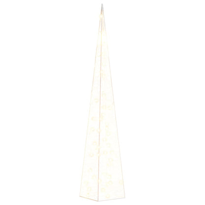 Acrylic Decorative LED Light Cone Warm White 90 cm