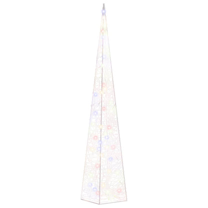 Acrylic Decorative LED Light Cone Multicolour 90 cm