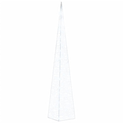 Acrylic Decorative LED Light Cone Cold White 120 cm