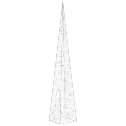 Acrylic Decorative LED Light Cone Blue 120 cm