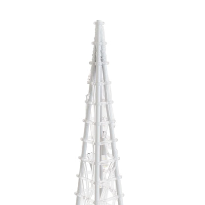 Acrylic Decorative LED Light Cone Blue 120 cm