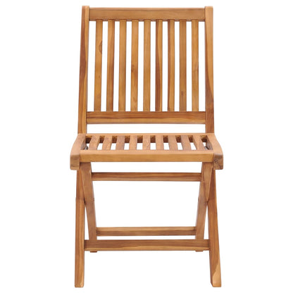 Folding Garden Chairs 4 pcs Solid Teak Wood