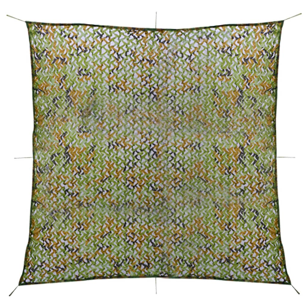 Camouflage Net with Storage Bag 5x5 m Green