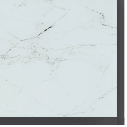 Console Table White 160x35x75.5 cm Tempered Glass