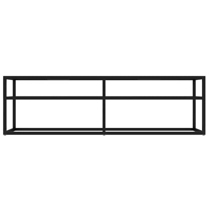 TV Cabinet Black 140x40x40.5 cm Tempered Glass