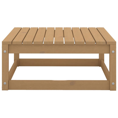 5 Piece Garden Lounge Set Honey Brown Solid Pinewood