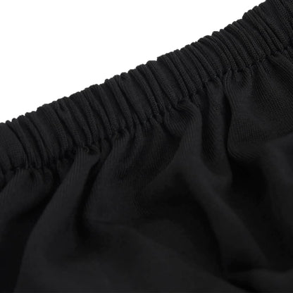 Stretch Couch Slipcover Black Polyester Jersey