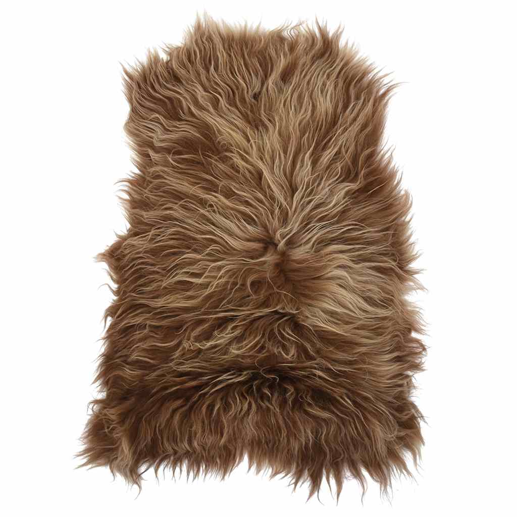 Icelandic Sheepskin Chair Cover Brown 70x110 cm
