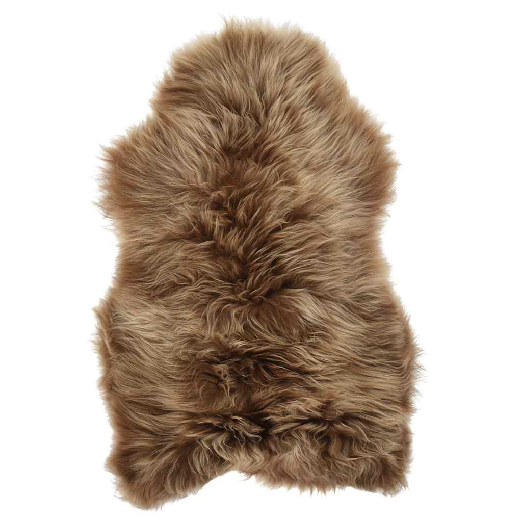 Icelandic Sheepskin Chair Cover Brown 70x110 cm