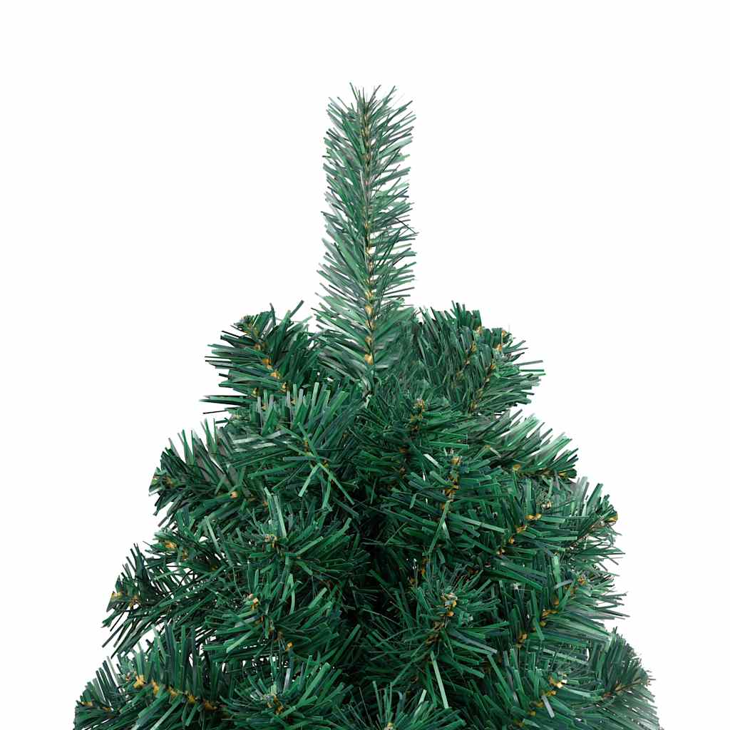 Artificial Half Pre-lit Christmas Tree with Ball Set Green 210 cm