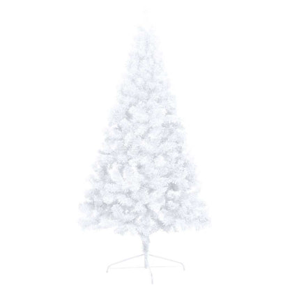 Artificial Half Pre-lit Christmas Tree with Ball Set White 150 cm