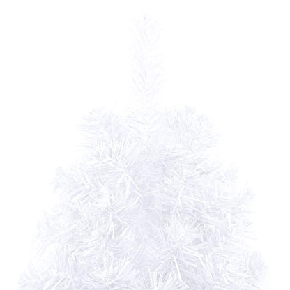 Artificial Half Pre-lit Christmas Tree with Ball Set White 150 cm