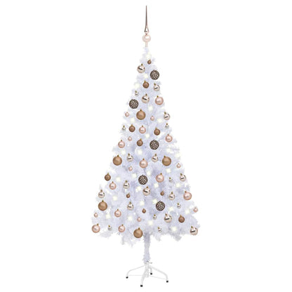 Artificial Pre-lit Christmas Tree with Ball Set 180cm 620 Branches