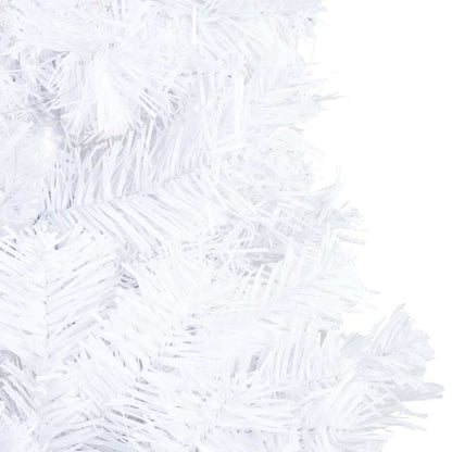 Artificial Pre-lit Christmas Tree with Ball Set White 180 cm PVC