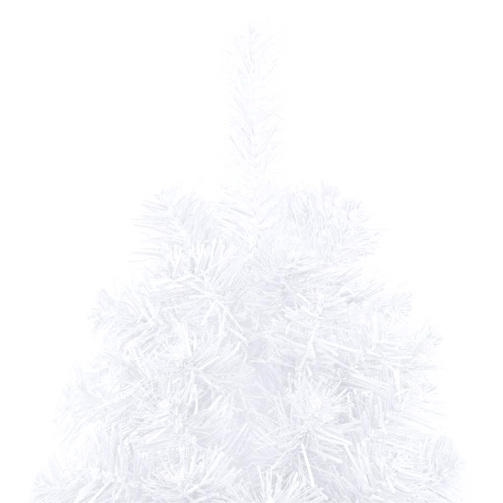 Artificial Half Pre-lit Christmas Tree with Ball Set White 180 cm
