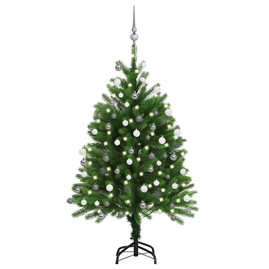 Artificial Pre-lit Christmas Tree with Ball Set 120 cm Green