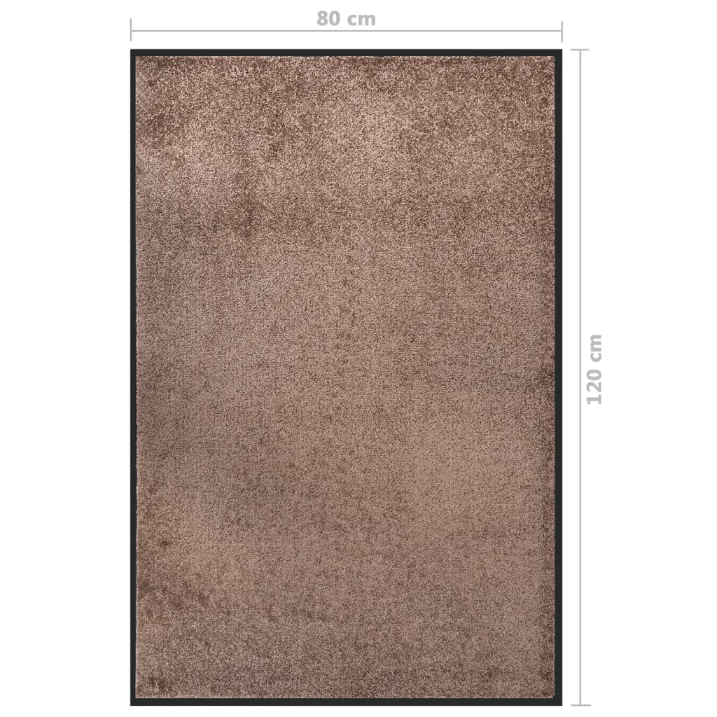 Doormat Brown 80x120 cm