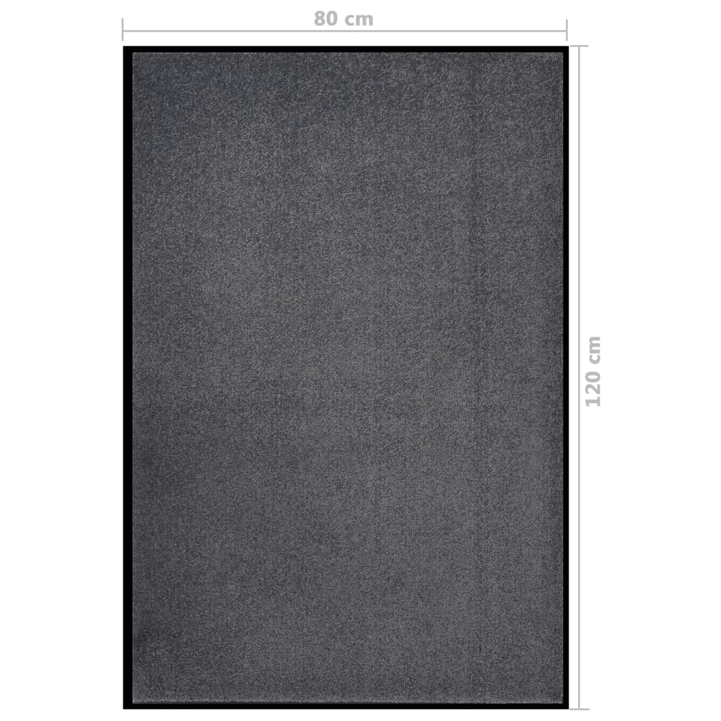 Doormat Anthracite 80x120 cm