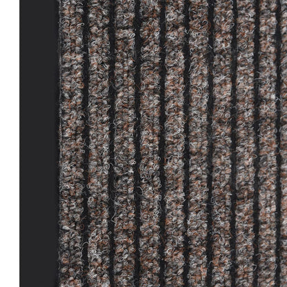Doormat Striped Beige 60x80 cm