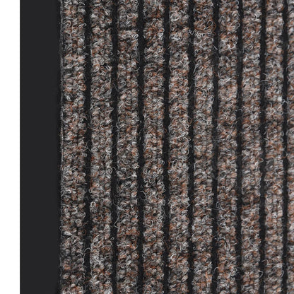 Doormat Striped Beige 80x120 cm