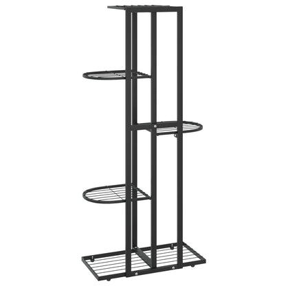 5-Floor Flower Stand 43x22x98 cm Black Metal