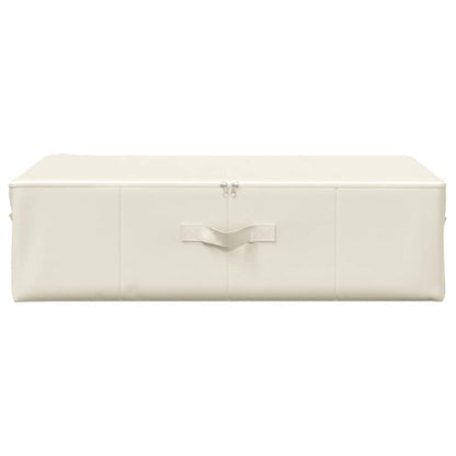 Storage Box Fabric 70x40x18 cm Cream