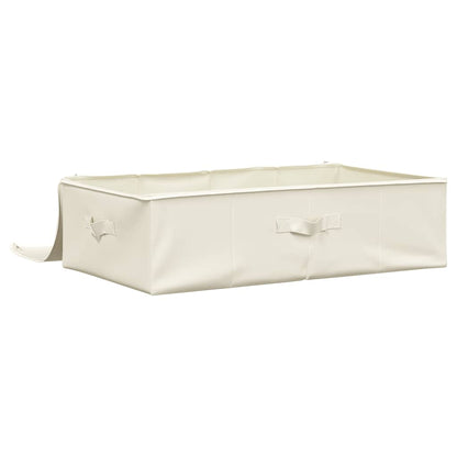 Storage Box Fabric 70x40x18 cm Cream