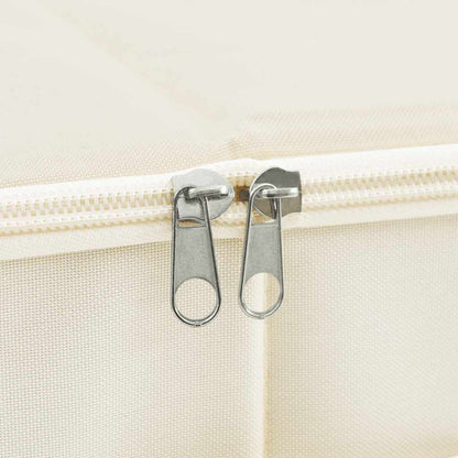 Storage Box Fabric 70x40x18 cm Cream