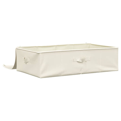 Storage Boxes 2 pcs Fabric 70x40x18 cm Cream