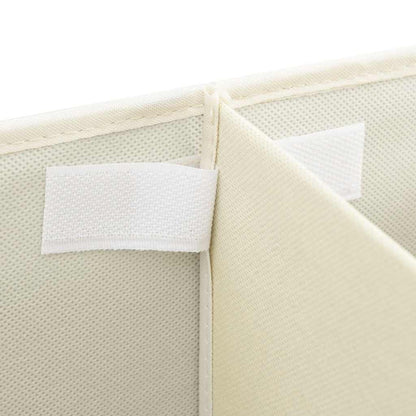 Storage Box Fabric 50x30x25 cm Cream
