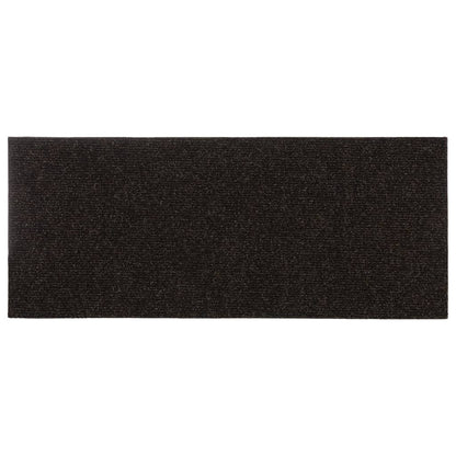 Stair Mats Self-adhesive 15 pcs 60x25 cm Dark Brown Rectangular