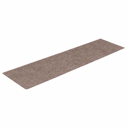Stair Mats Self-adhesive 15 pcs 76x20 cm Light Brown Rectangular