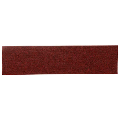 Stair Mats Self-adhesive 15 pcs 76x20 cm Bordeaux Red Rectangular