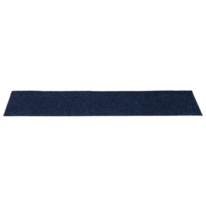 Stair Mats Self-adhesive 15 pcs 76x20 cm Navy Rectangular