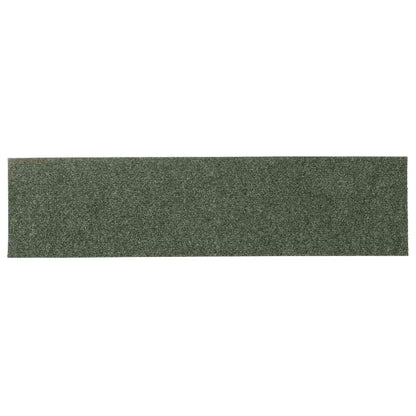 Stair Mats Self-adhesive 15 pcs 76x20 cm Green Rectangular