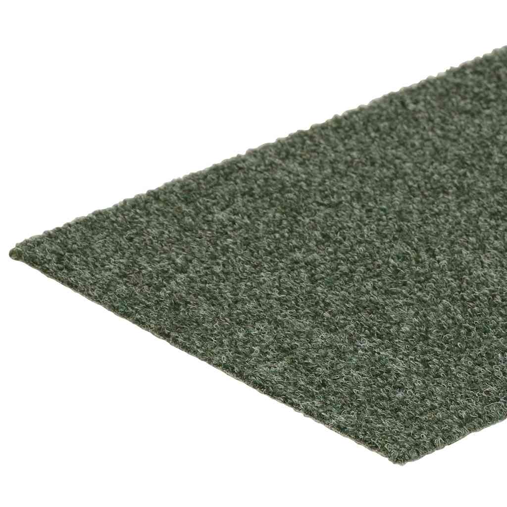 Stair Mats Self-adhesive 15 pcs 76x20 cm Green Rectangular