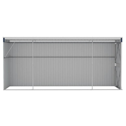 Wall-mounted Garden Shed Anthracite 118x382x178 cm Steel