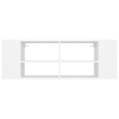 Wall-Mounted TV Cabinet White 102x35x35 cm Engineered Wood