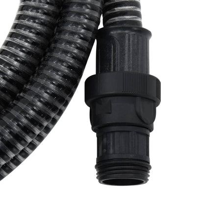 Suction Hose with PVC Connectors Black 1" 10 m PVC