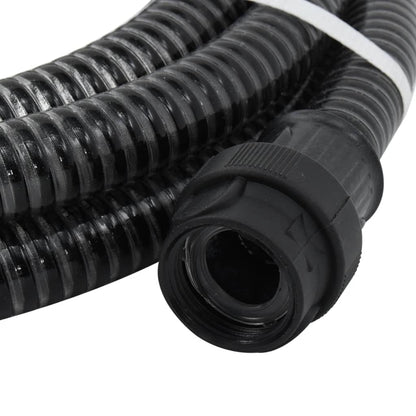Suction Hose with PVC Connectors Black 1" 10 m PVC